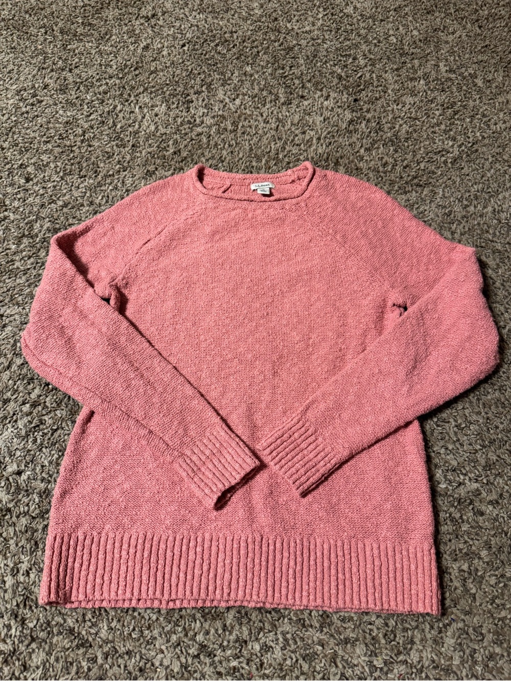 L.L. Bean Rose Pink Crewneck Sweater